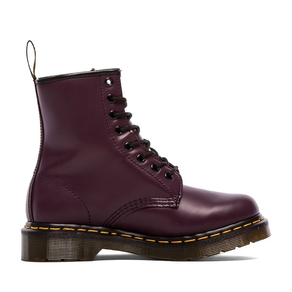 Purple Burgundy Oxblood Wine color Dr Martens boots. Come with original box